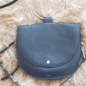 Theory leather handle bag